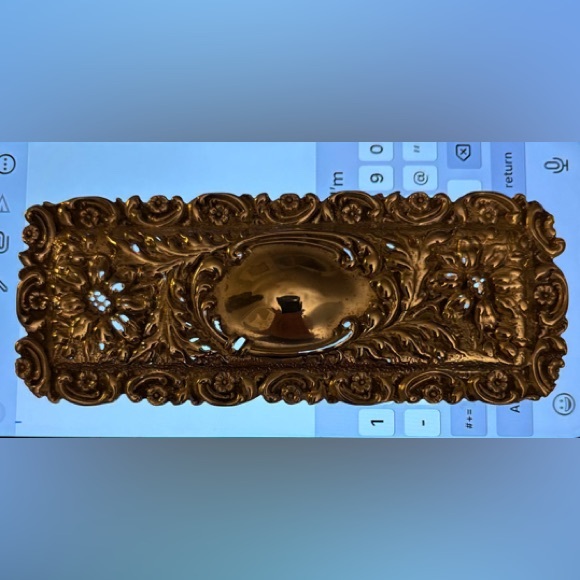 Antique English Silver & Hobnail Cut Crystal Trinket Box - Picture 12 of 16